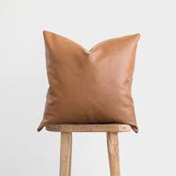 Woven Nook Leather Pillow Cases Set of 2 - Picture 1 of 2